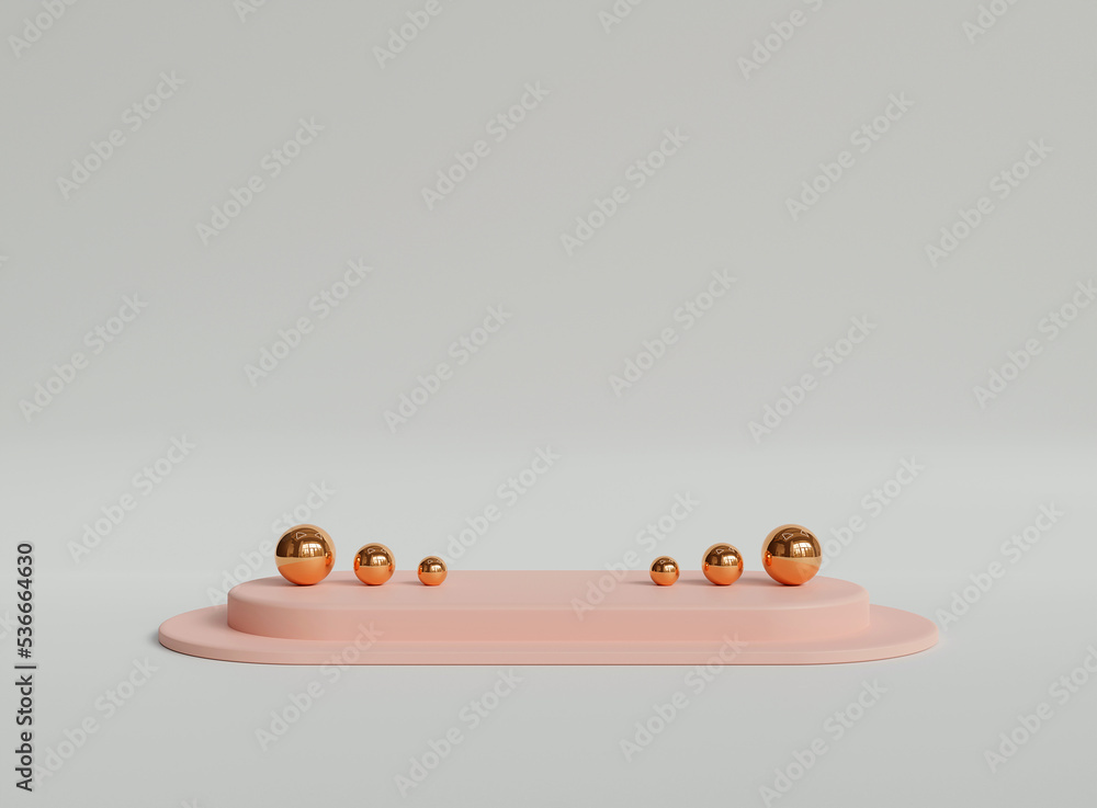 Poster empty cylinder podium on minimal background. abstract minimal scene with geometrical forms. design f