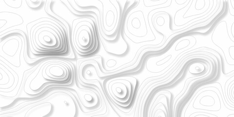Topographic map background. silver line topography maount map contour background, geographic grid. Abstract vector illustration.	
