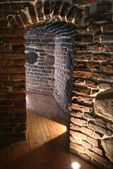 entrance to the dungeon, old stone stairs