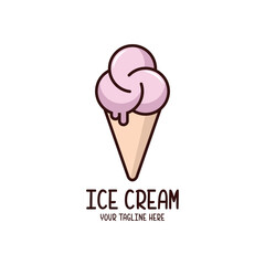 Ice cream logo design