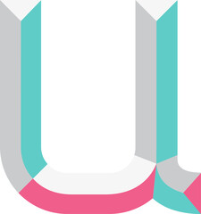 retro alphabet font character