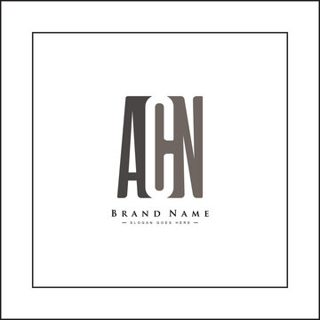 Simple Business Logo for Initial Letter ACN - Alphabet Logo