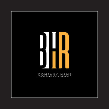 Initial Letter BHR Logo - Simple Business Logo for Alphabet B, H and R