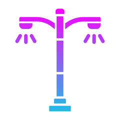 Smart Lighting Glyph Gradient Icon