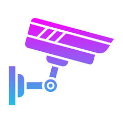 Surveillance Glyph Gradient Icon