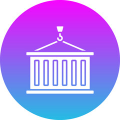 Loading Gradient Circle Glyph Inverted Icon