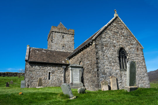 St Clement's church at Rodel on the Isle of Lewis in the Outer Hebrides Scotland