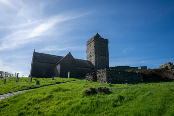 St Clement's church at Rodel on the Isle of Lewis in the Outer Hebrides Scotland