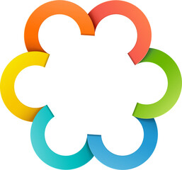 Abstract circle infographic template