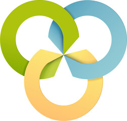 Abstract circle infographic template