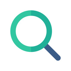A magnifying glass for searching the Internet.
