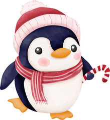 Cute christmas penguin © Krit