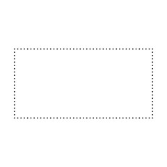 Rectangle shape dotted icon vector symbol for creative graphic design ui element in a pictogram illustration