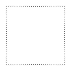 Square shape dotted icon vector symbol for creative graphic design ui element in a pictogram illustration