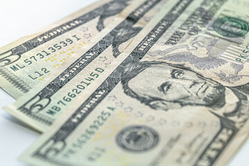 American dollars closeup, paper money, cash, finance concept.
