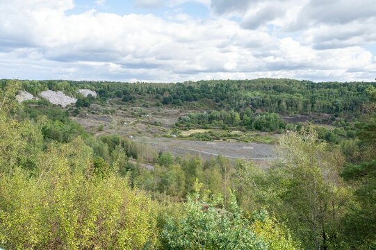 Beautiful view of Messel Pit, a UNESCO world heritage site near Darmstadt, Germany