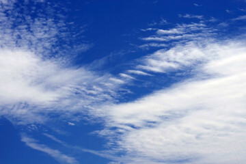 Naklejka na ściany i meble High cloudscape formation in the blue California summer sky