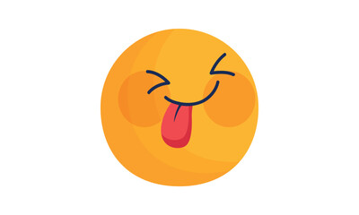 Kissing Face with Closed Eyes emoji vector, Kissing Face with Closed Eyes for website emoji
