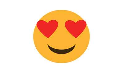 Smiling Face with Heart Eyes emoji vector, Smiling Face with Heart Eyes for website emoji