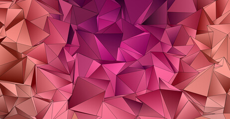 Fototapeta premium 3d Triangles, abstract background. Design wallpaper.