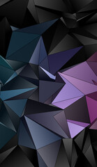 Fototapeta premium Abstract Low-Poly background. triangulated texture. Design 3d. Polygonal geometrical pattern. Triangular modern style
