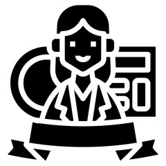Accountant icon symbol element