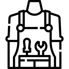Apron icon symbol element