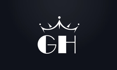 King crown logo design vector and extra bold queen symbol