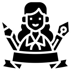 Writer icon symbol element