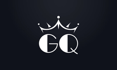 King crown logo design vector and extra bold queen symbol