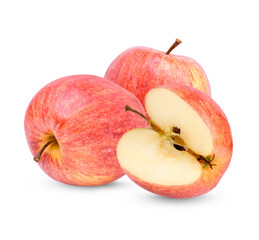 Fresh apple isolated on transparent background. (.PNG)