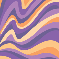 Retro swirl vector background design - purple orange