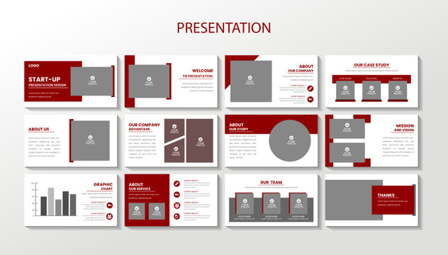 company marketing presentation report Corporate Business power point presentation template and identity design
