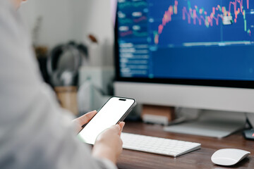 person using smartphone