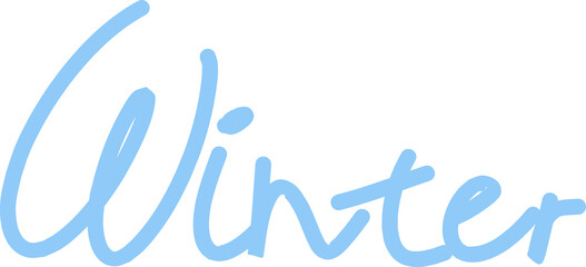 Winter Text Hand Lettering
