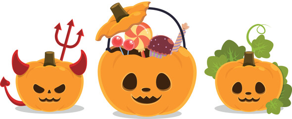 Halloween Trick or Treat Pumpkin Collection
