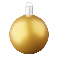 Light blub gold color christmas Happy New Year 3d rendering decoration element
