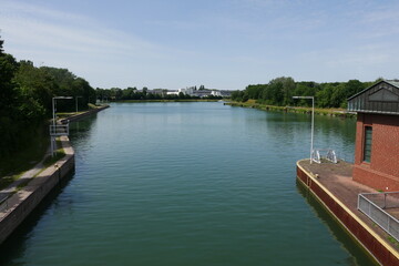 Naklejka premium Dortmund-Ems-Kanal bei Waltrop