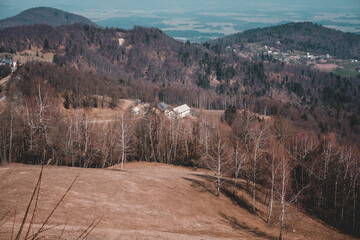 view from St. Jacob church near Medvode