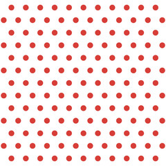 red white dot seamless pattern