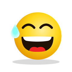 Art illustration Design Emoji face expression symbol emoticon of laugh 