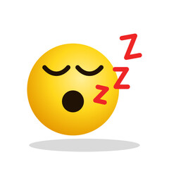 Art illustration Design Emoji face expression symbol emoticon of sleep