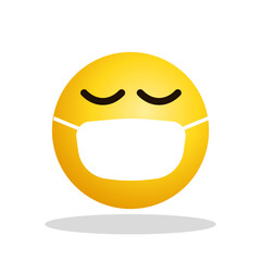 Art illustration Design Emoji face expression symbol emoticon of mask 