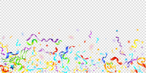 ribbon serpentine tinsel red spiral color curly