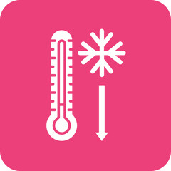 Low Temperature Multicolor Round Corner Glyph Inverted Icon