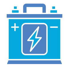 Battery Glyph Two Color Icon