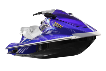 fast jet ski transparent
