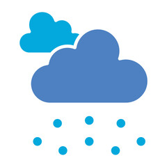 Hail Glyph Two Color Icon