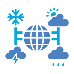 Meteorology Glyph Two Color Icon