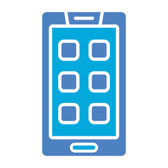 Smartphone Glyph Two Color Icon